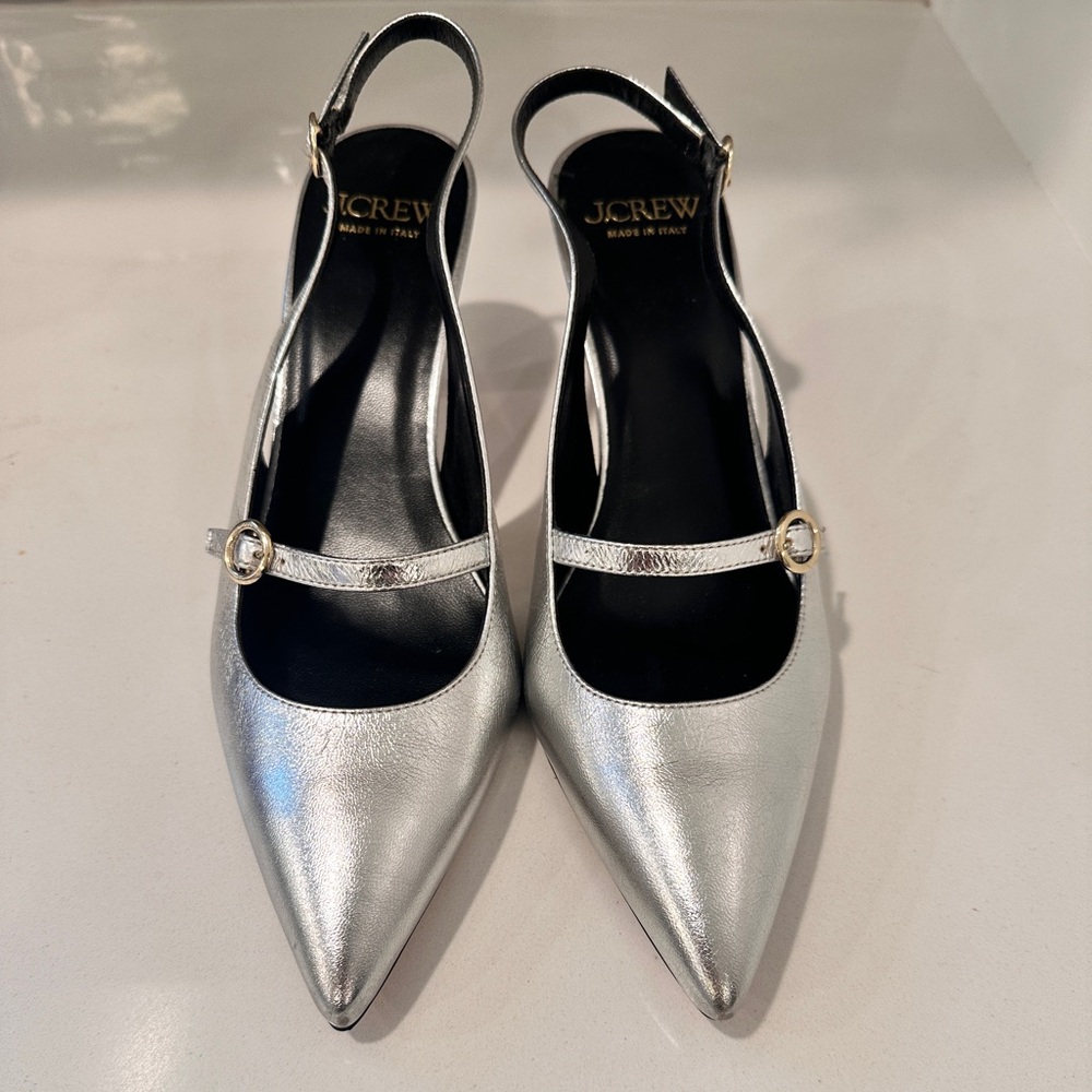 J. Crew Made in Italy Slingback Pumps